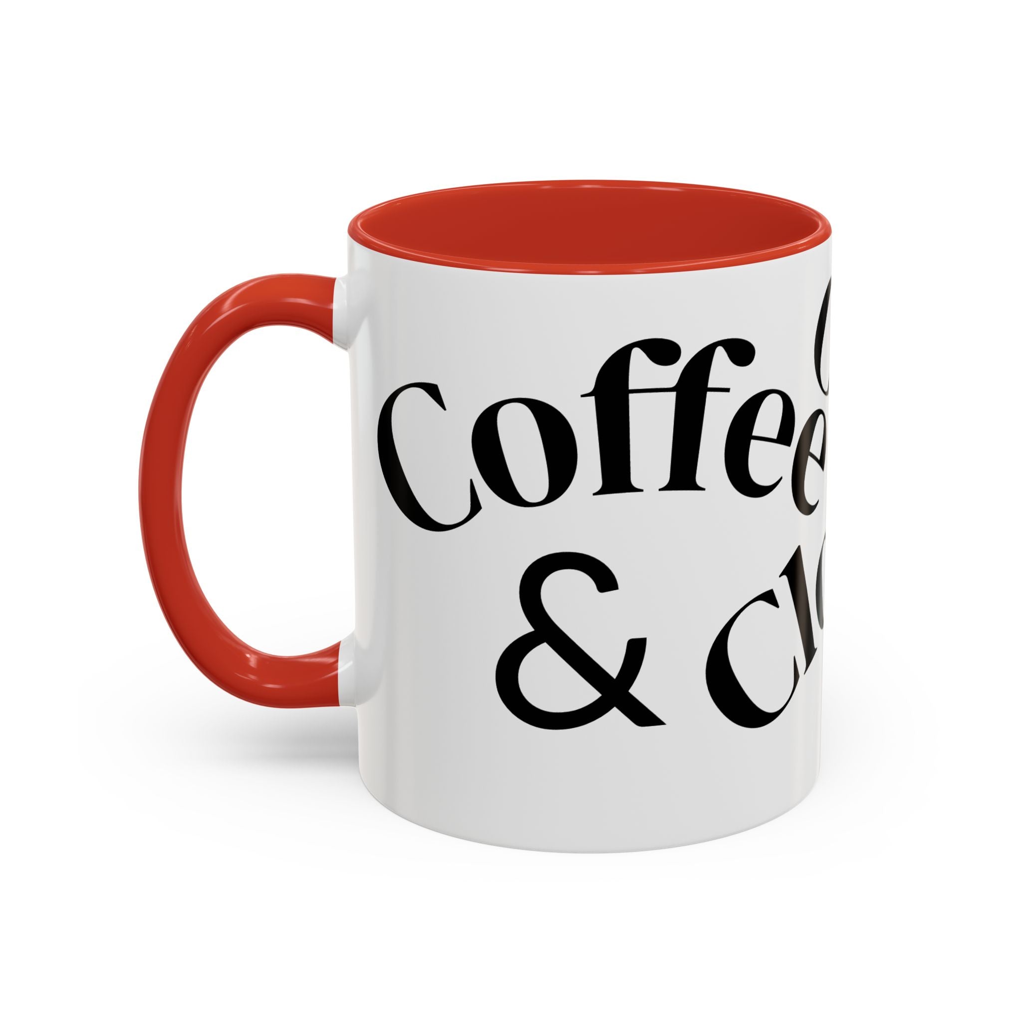 "Coffee.Contracts.Closings" Accent Inspirational Coffee Mug