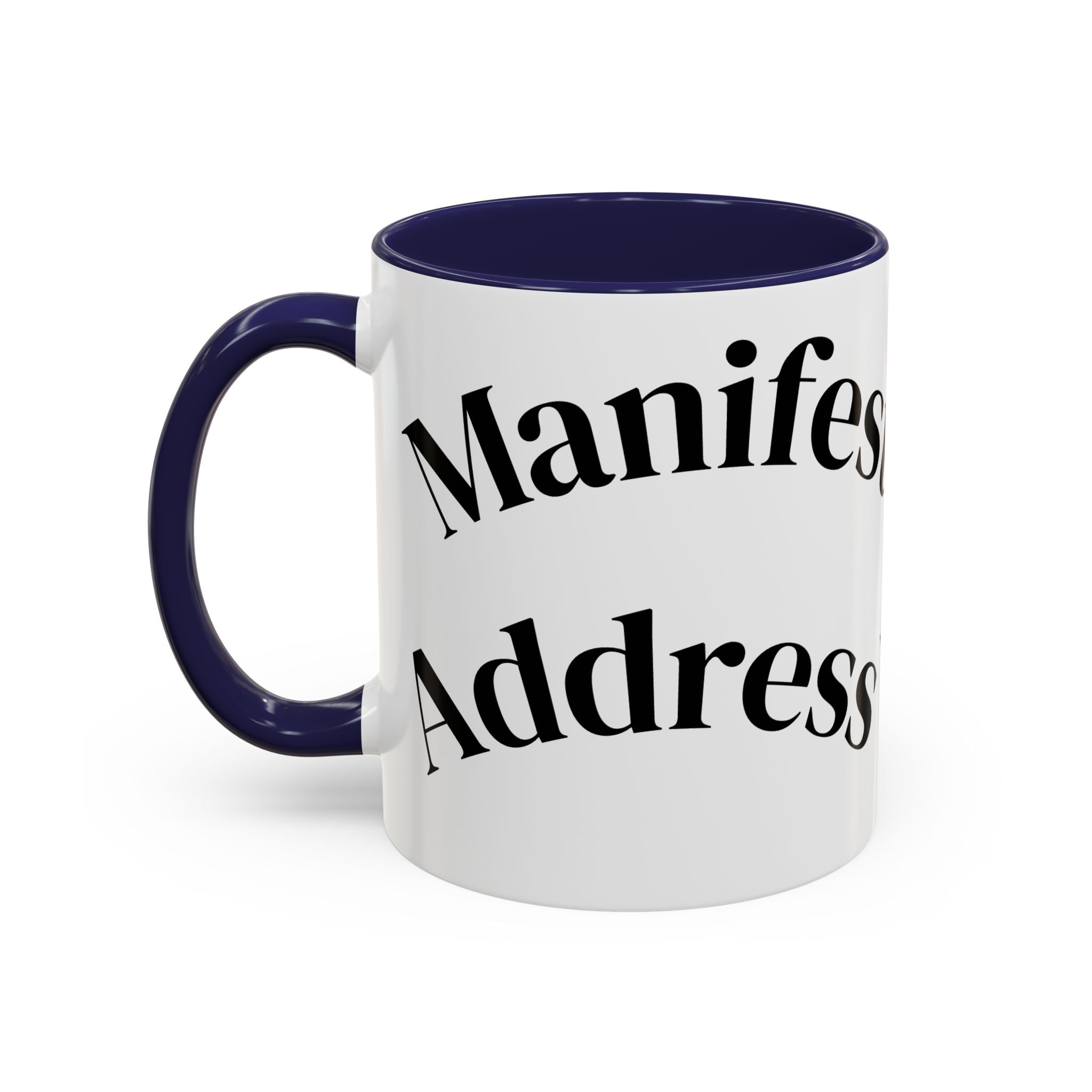 Accent Coffee Mug — 'Keys to Manifest' Black-Accent Inspirational Coffee Mug