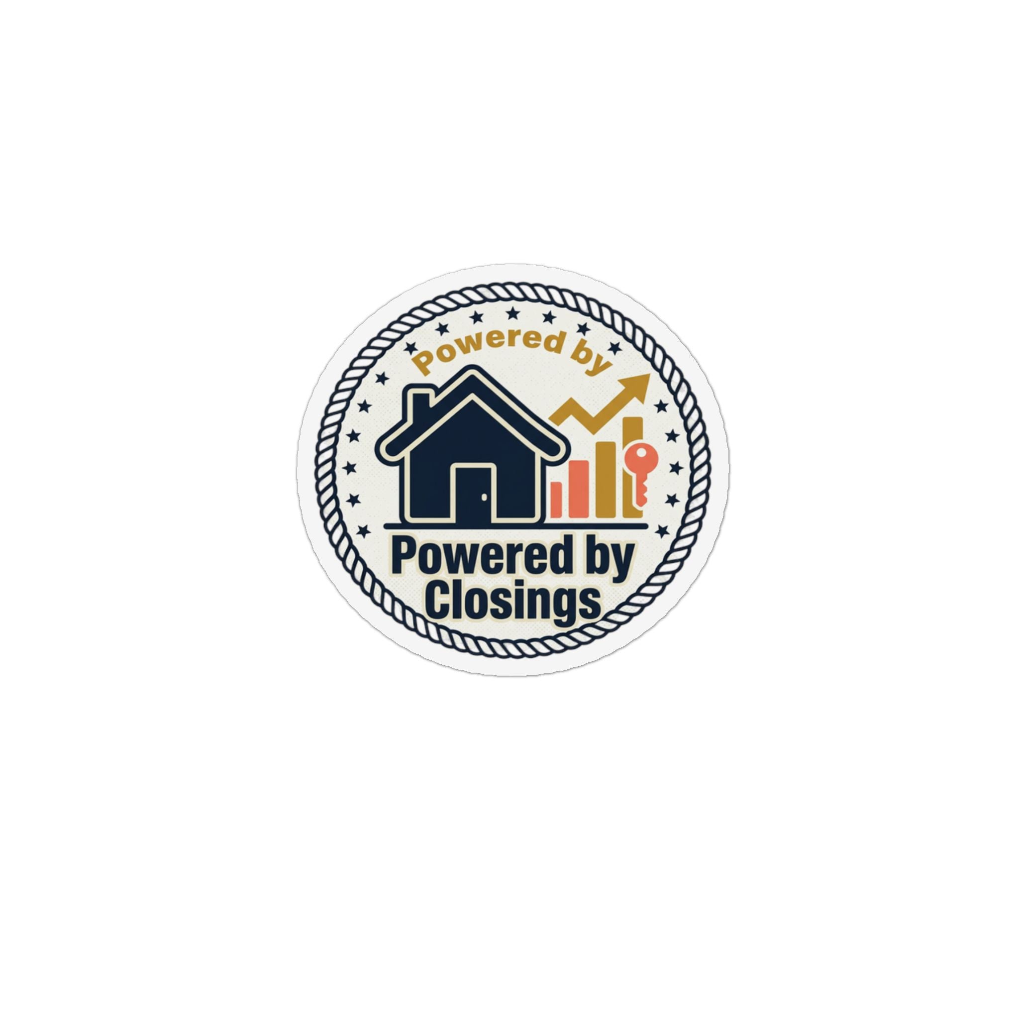 'Powered by Closings' Real Estate Refrigerator Magnet