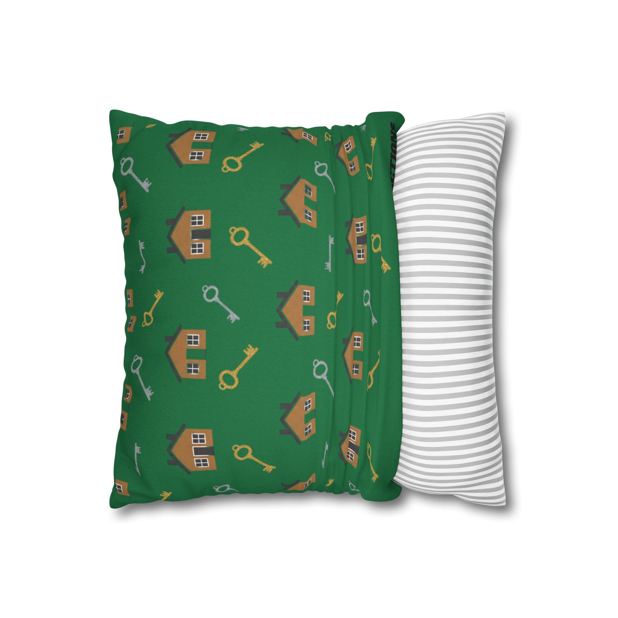 Buy. Hold. Repeat. Real Estate Pillowcase – Decorative Spun Polyester Cushion Cover
