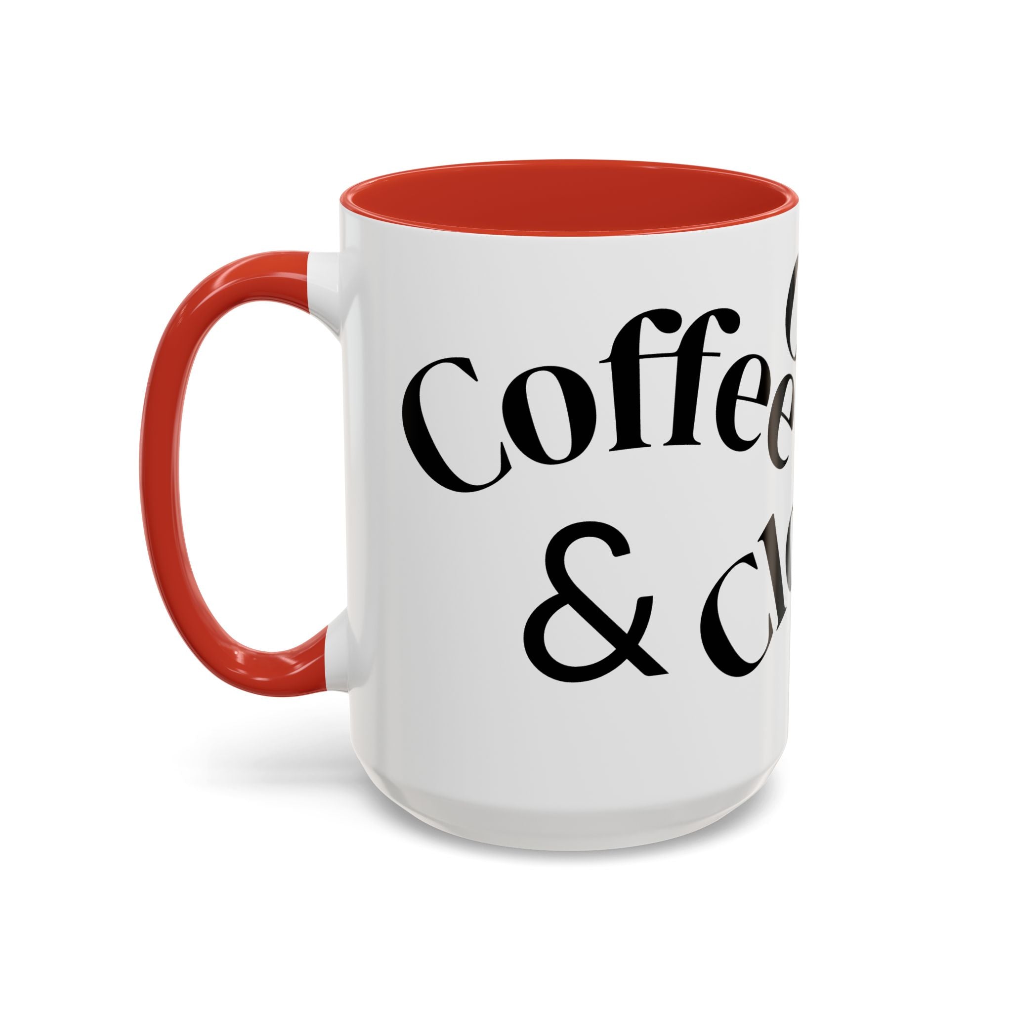 "Coffee.Contracts.Closings" Accent Inspirational Coffee Mug