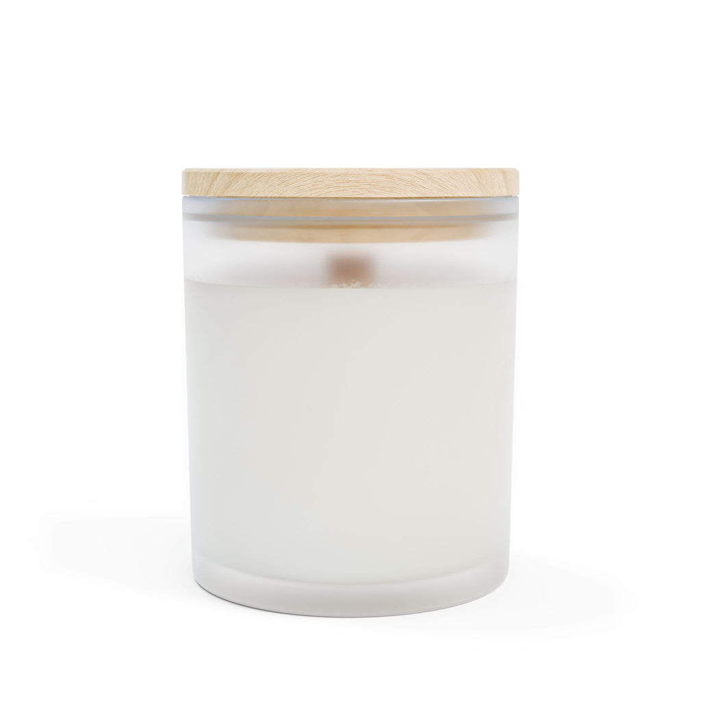 "Home Is My Happy Place" Frosted Glass Candle, 11oz