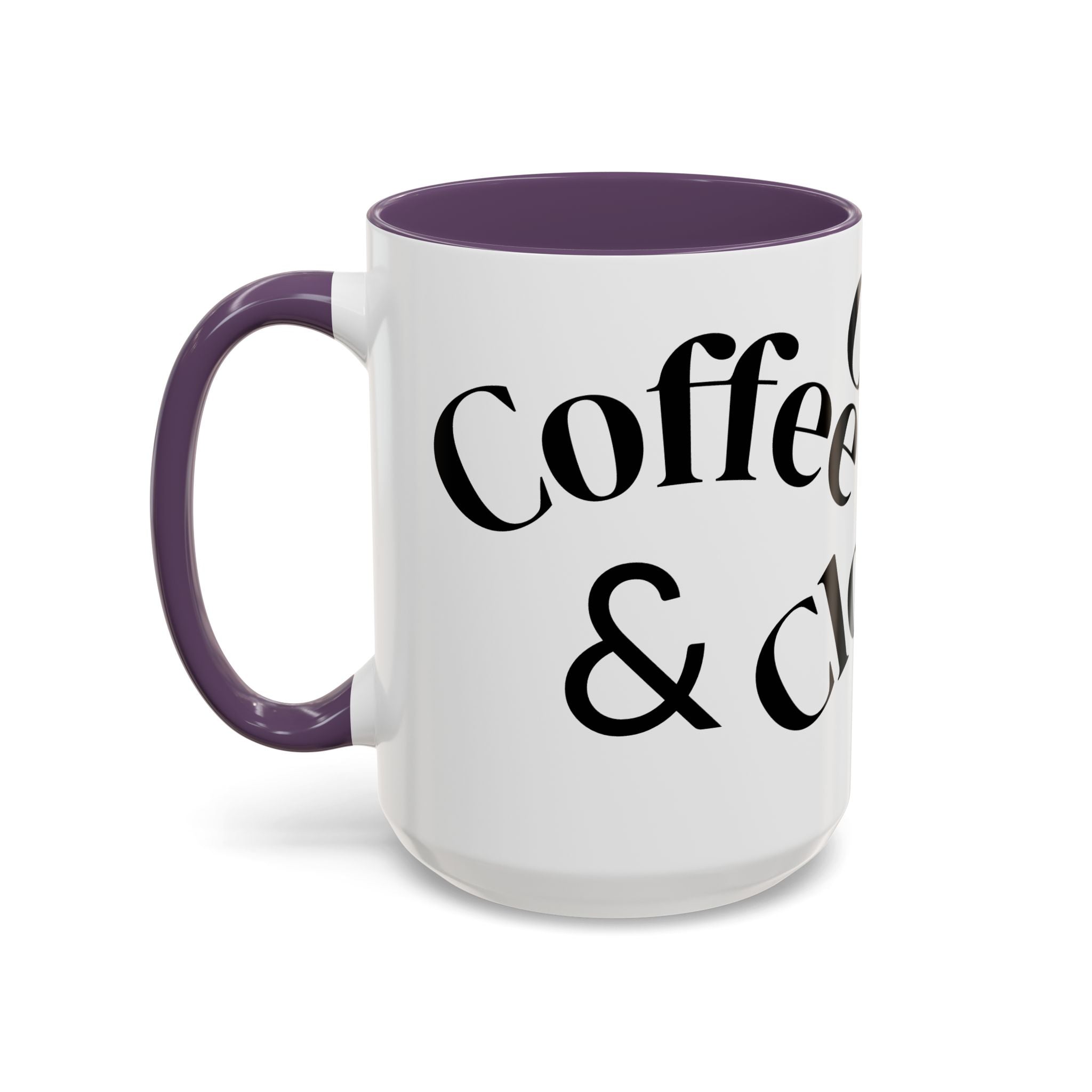 "Coffee.Contracts.Closings" Accent Inspirational Coffee Mug