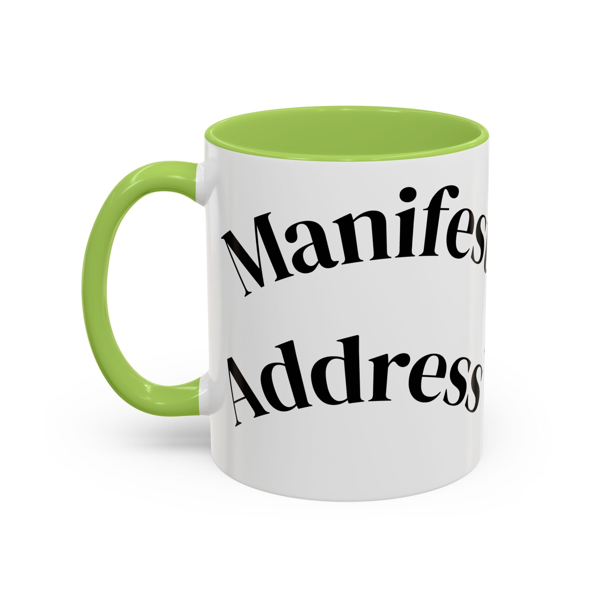 Accent Coffee Mug — 'Keys to Manifest' Black-Accent Inspirational Coffee Mug