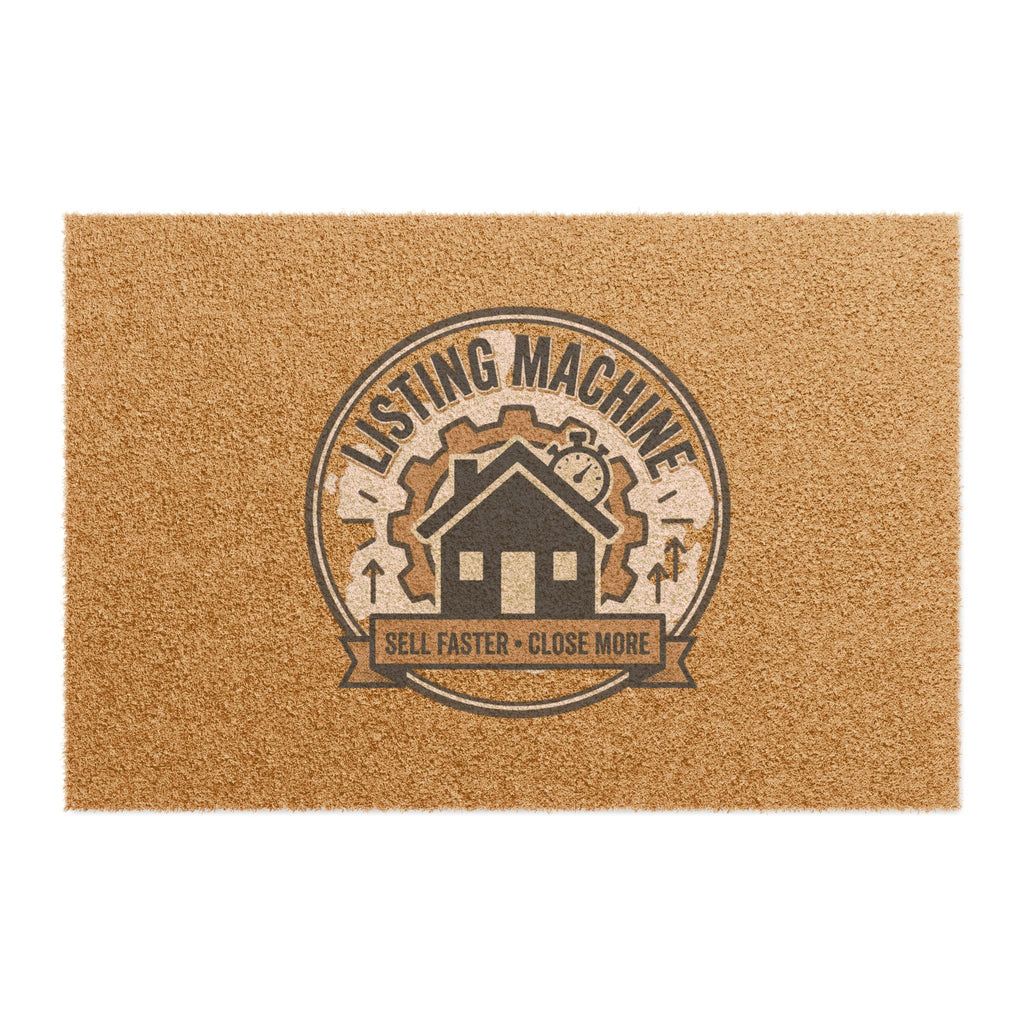 Listing Machine Doormat — “Sell Faster • Close More” Real Estate Welcome Mat