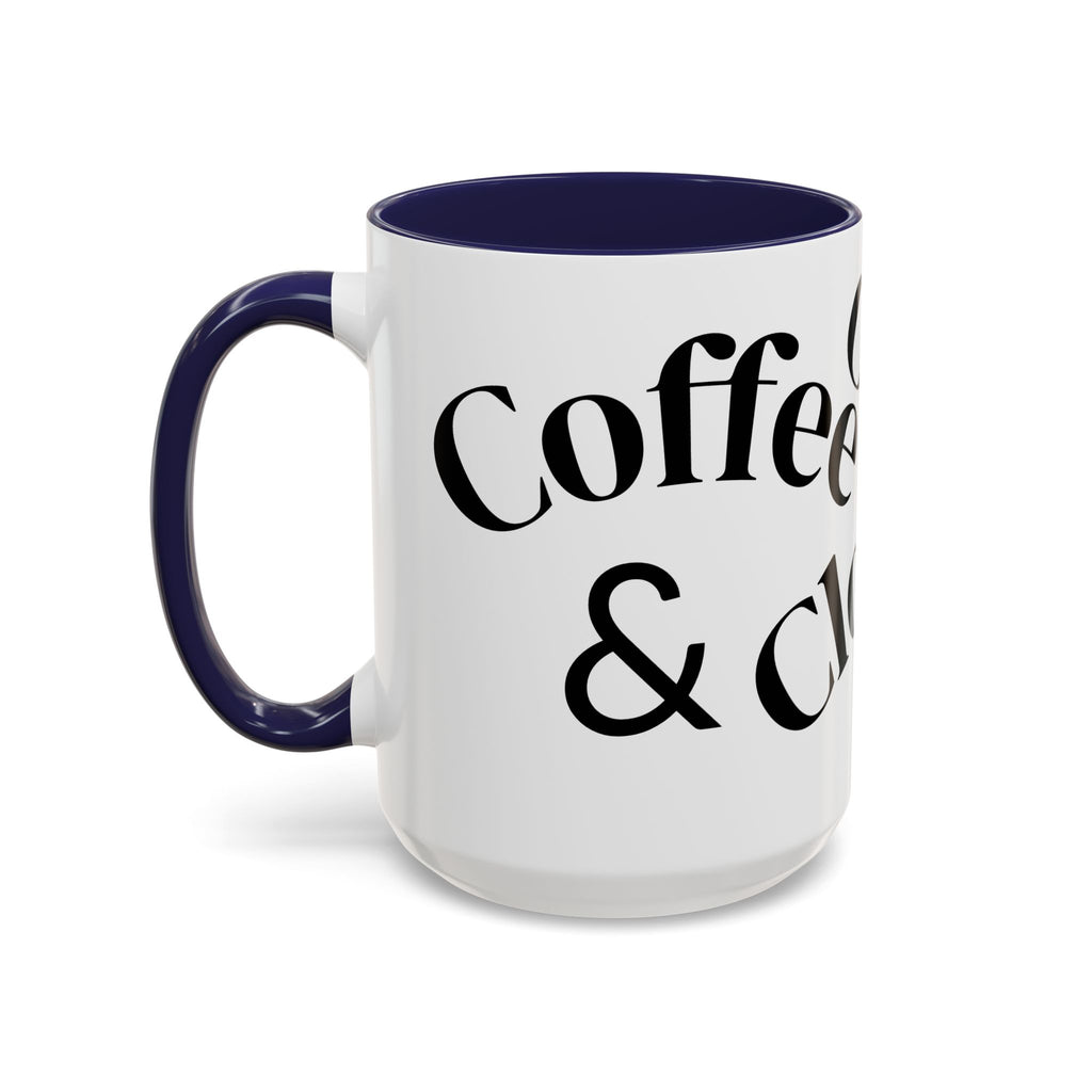"Coffee.Contracts.Closings" Accent Inspirational Coffee Mug