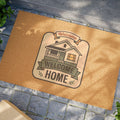 Welcome Home Doormat - Rustic House Entryway Coir Mat