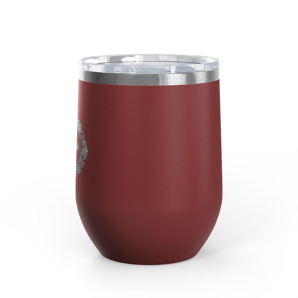 Wine Tumbler — Listing Machine "take a sip" Insulated 12oz Travel Cup