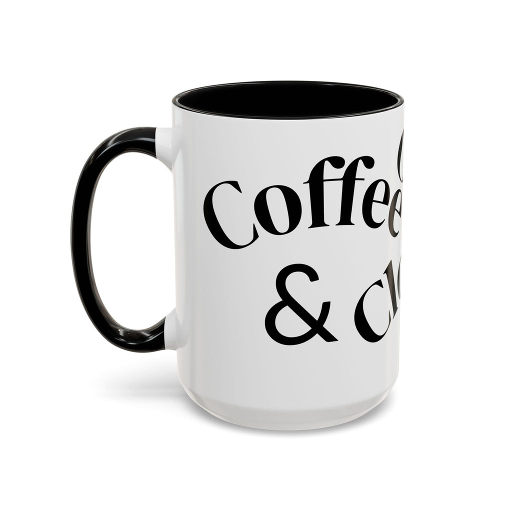 "Coffee.Contracts.Closings" Accent Inspirational Coffee Mug