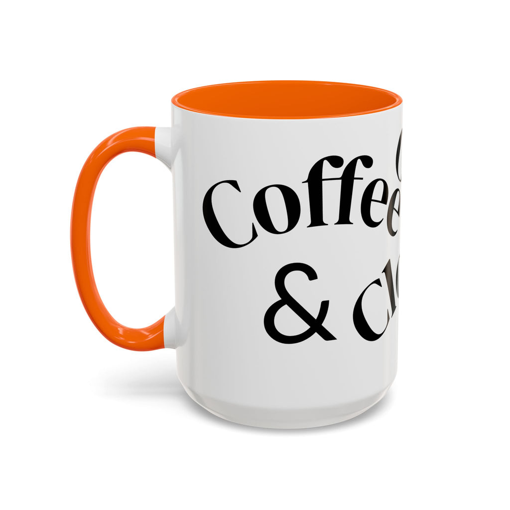 "Coffee.Contracts.Closings" Accent Inspirational Coffee Mug