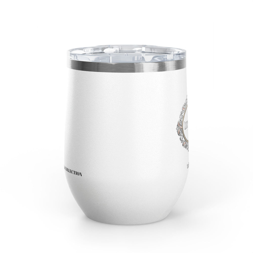 Wine Tumbler — Listing Machine "take a sip" Insulated 12oz Travel Cup