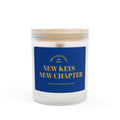 "New Keys New Chapter" Frosted Glass Candle, 11oz