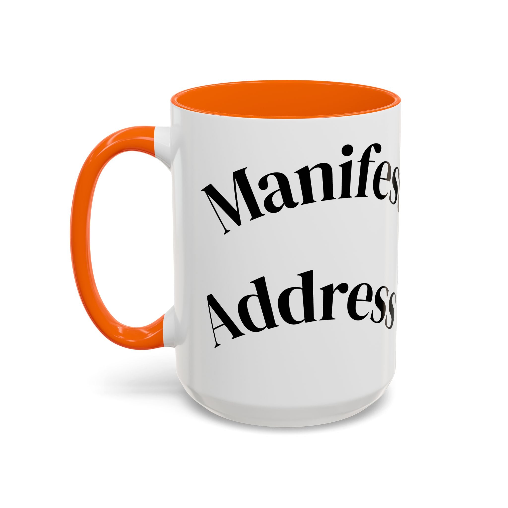 Accent Coffee Mug — 'Keys to Manifest' Black-Accent Inspirational Coffee Mug