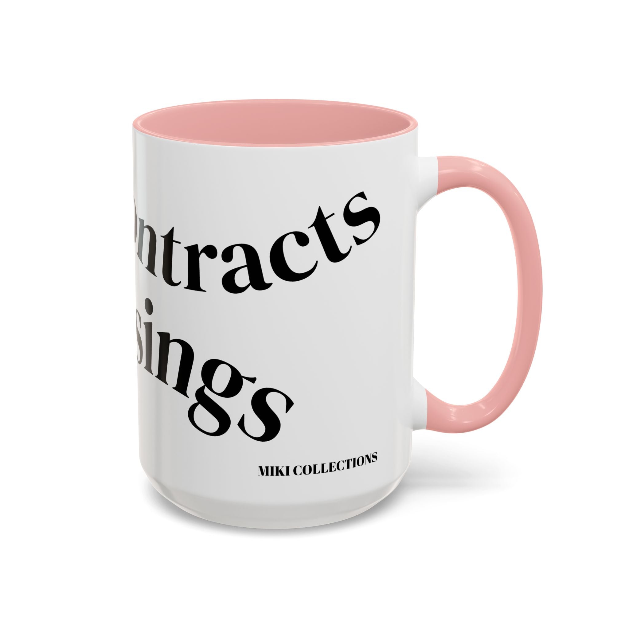 "Coffee.Contracts.Closings" Accent Inspirational Coffee Mug