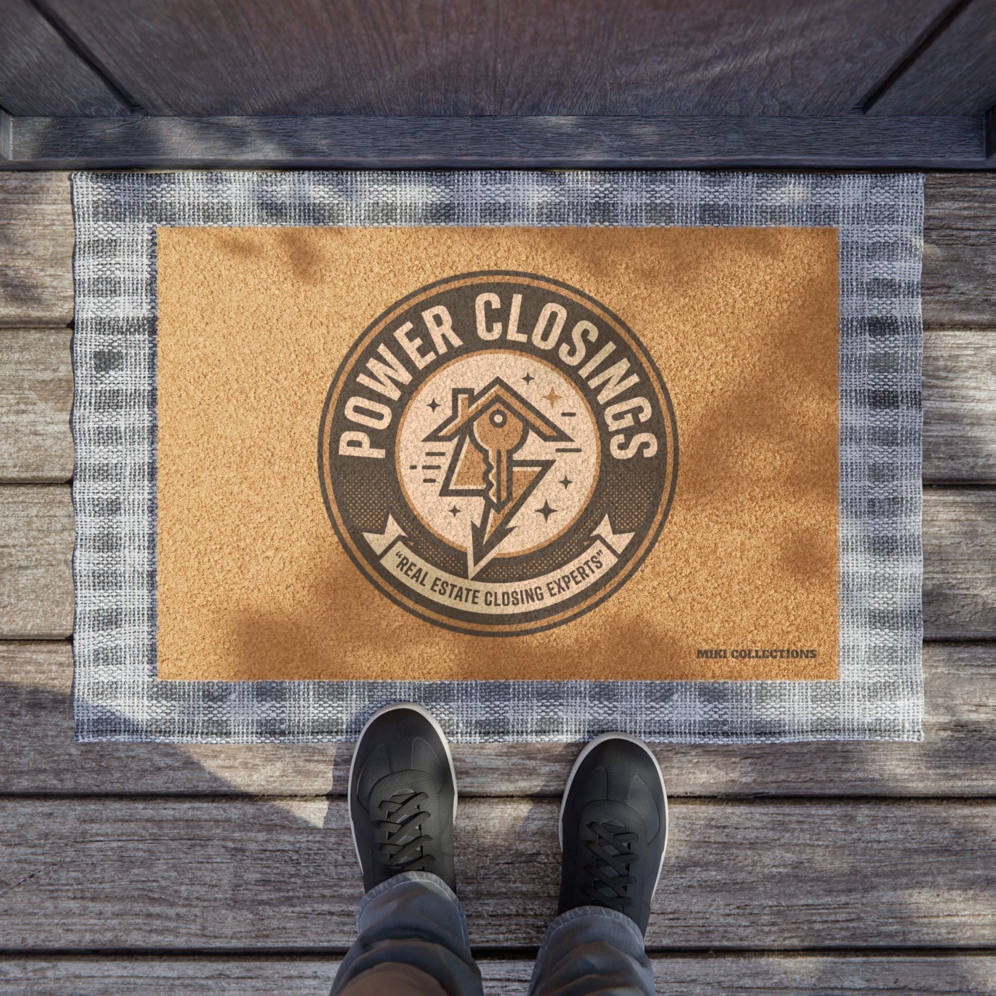 Power Closings Doormat — Real Estate Closing Agent Welcome Mat