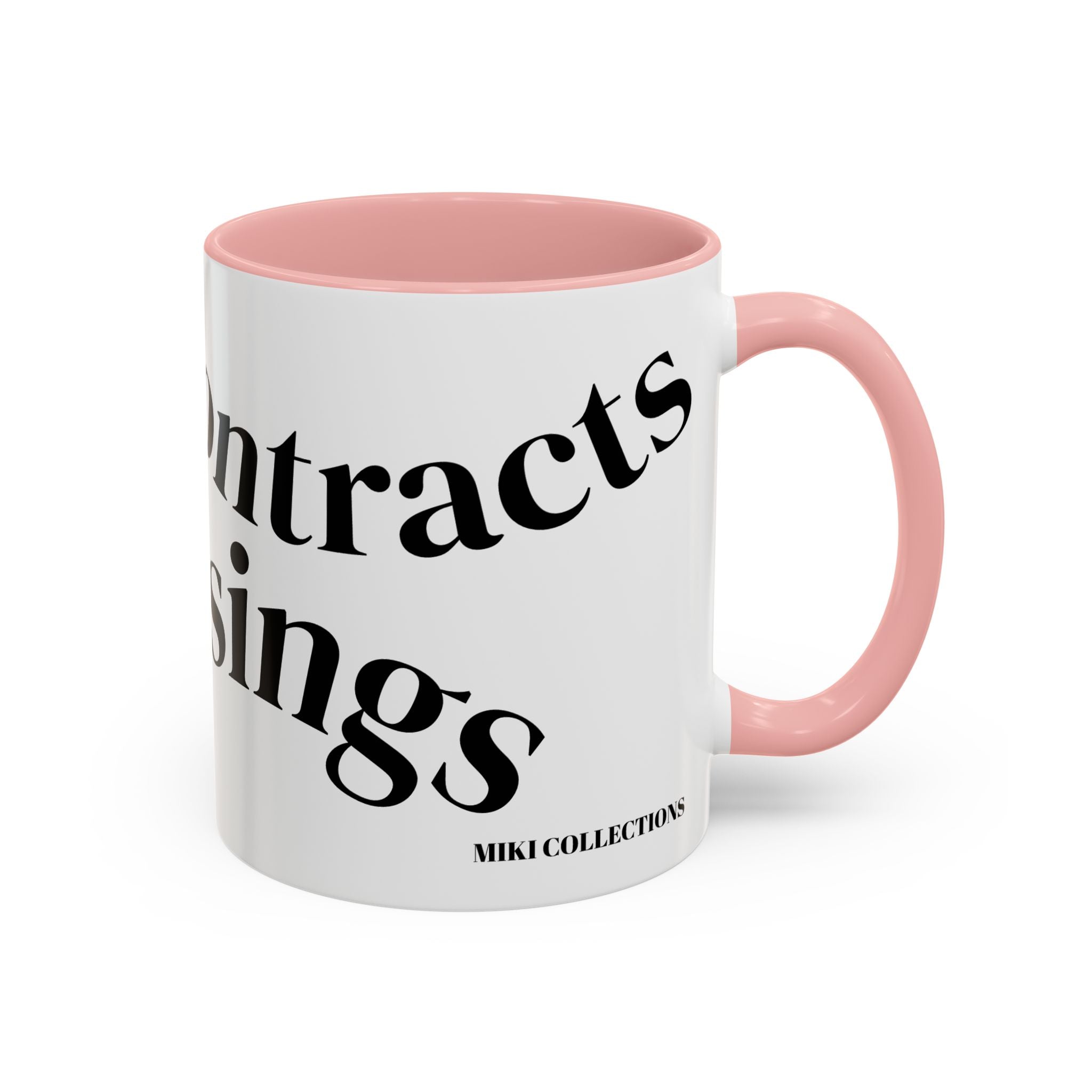 "Coffee.Contracts.Closings" Accent Inspirational Coffee Mug