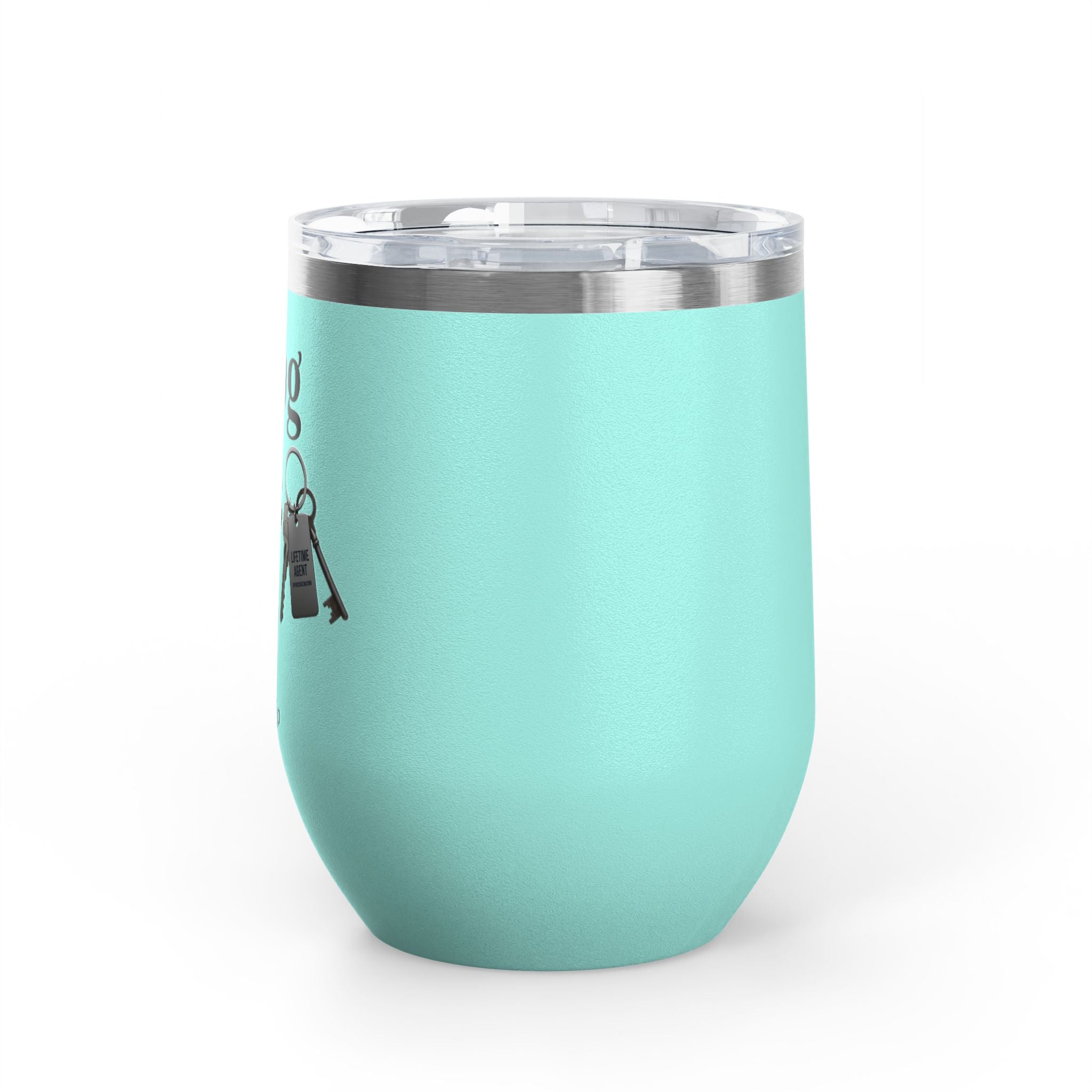 Wine Tumbler — "Closing Deals Daily" take a sip Insulated 12oz Travel Cup