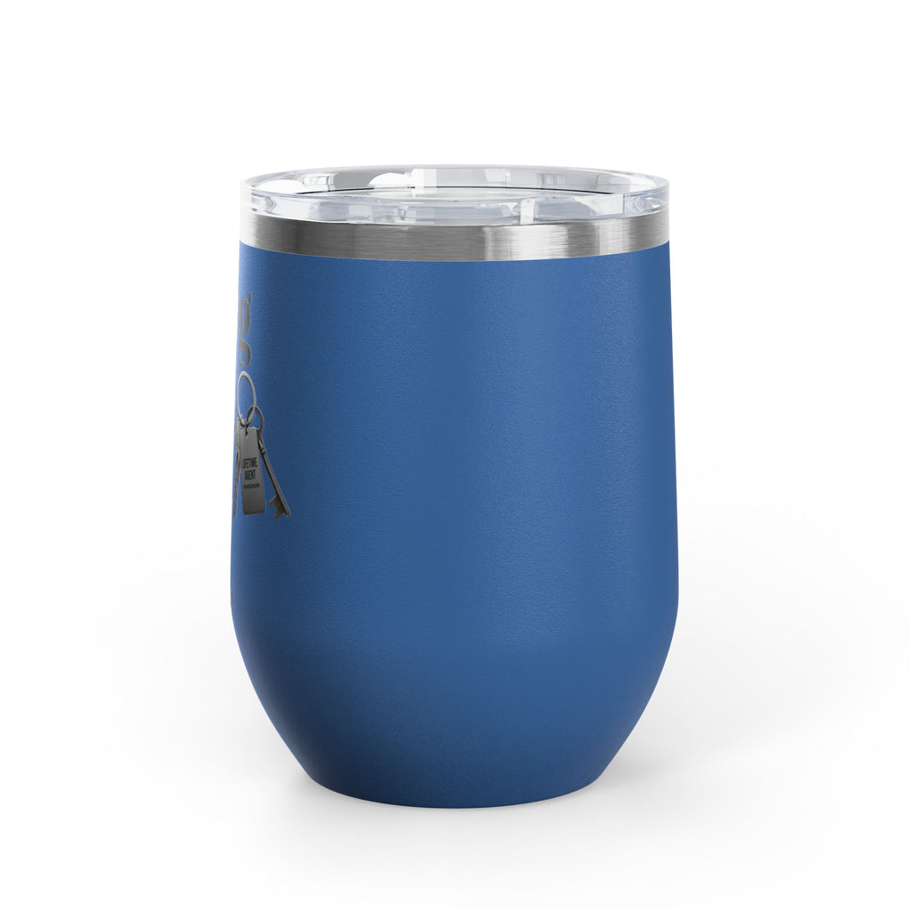 Wine Tumbler — "Closing Deals Daily" take a sip Insulated 12oz Travel Cup