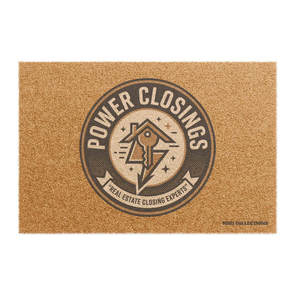 Power Closings Doormat — Real Estate Closing Agent Welcome Mat
