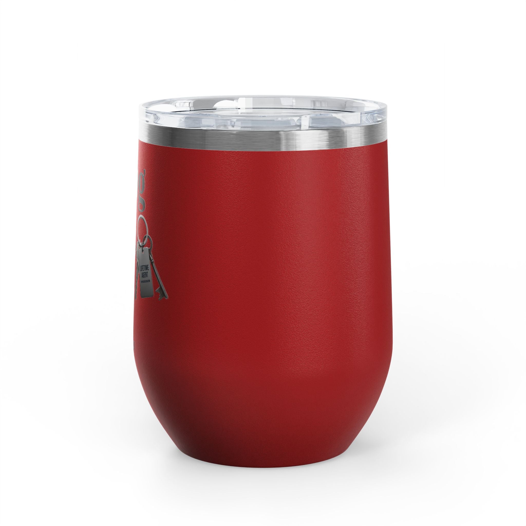 Wine Tumbler — "Closing Deals Daily" take a sip Insulated 12oz Travel Cup
