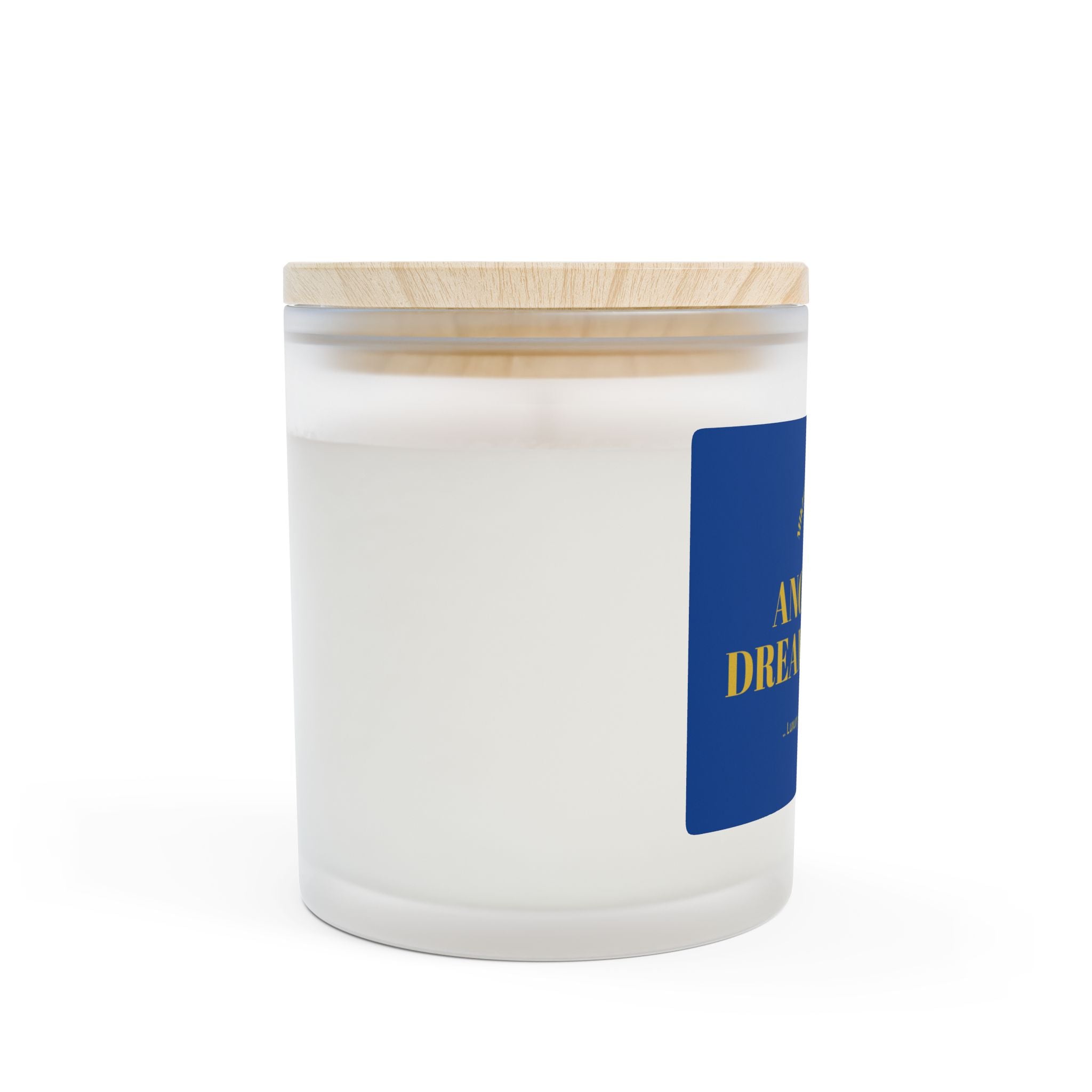 "Another Dream Closed" Frosted Glass Candle, 11oz