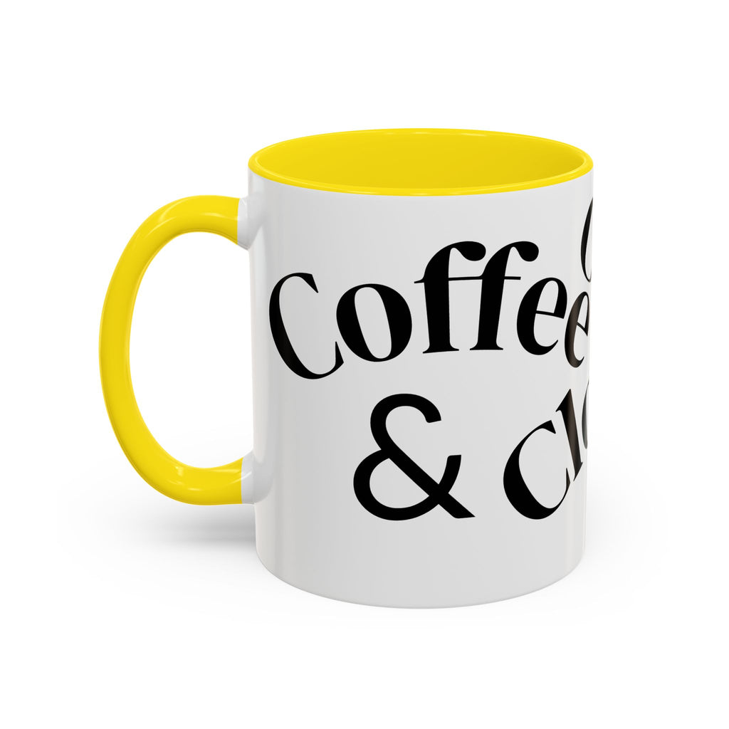 "Coffee.Contracts.Closings" Accent Inspirational Coffee Mug