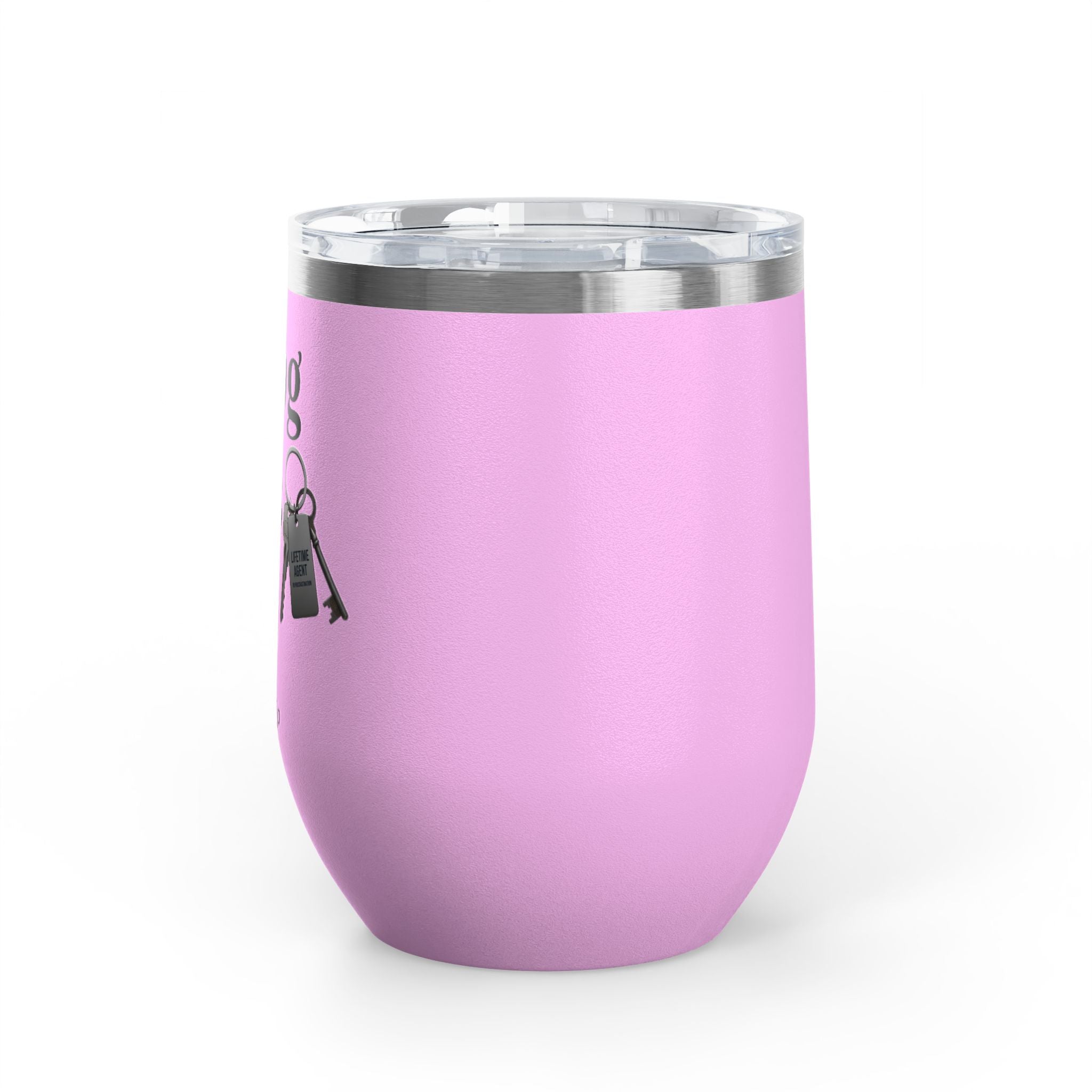 Wine Tumbler — "Closing Deals Daily" take a sip Insulated 12oz Travel Cup