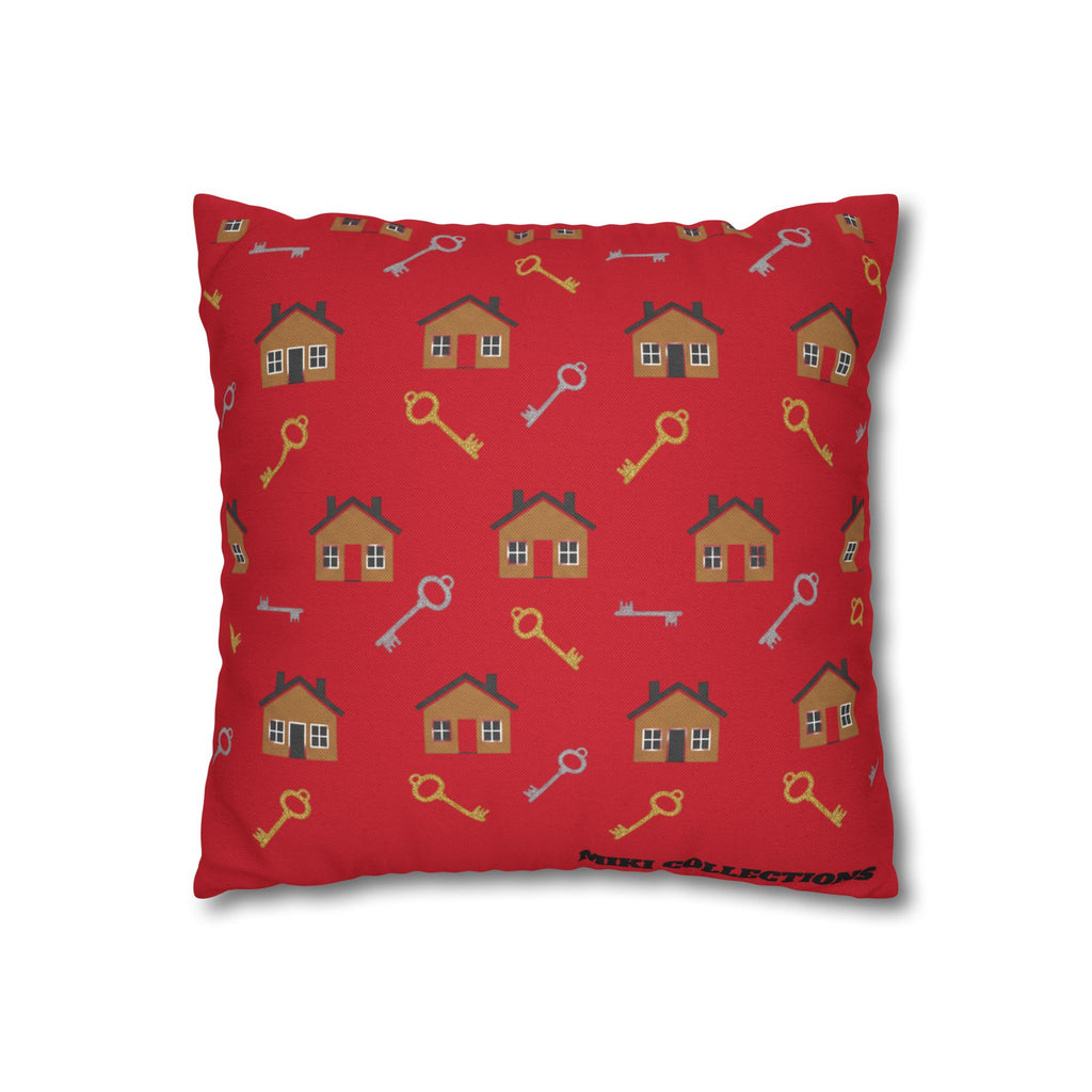 Real Estate Coffee Pillowcase — "Coffee. Contracts. Closings." for Throw Pillow