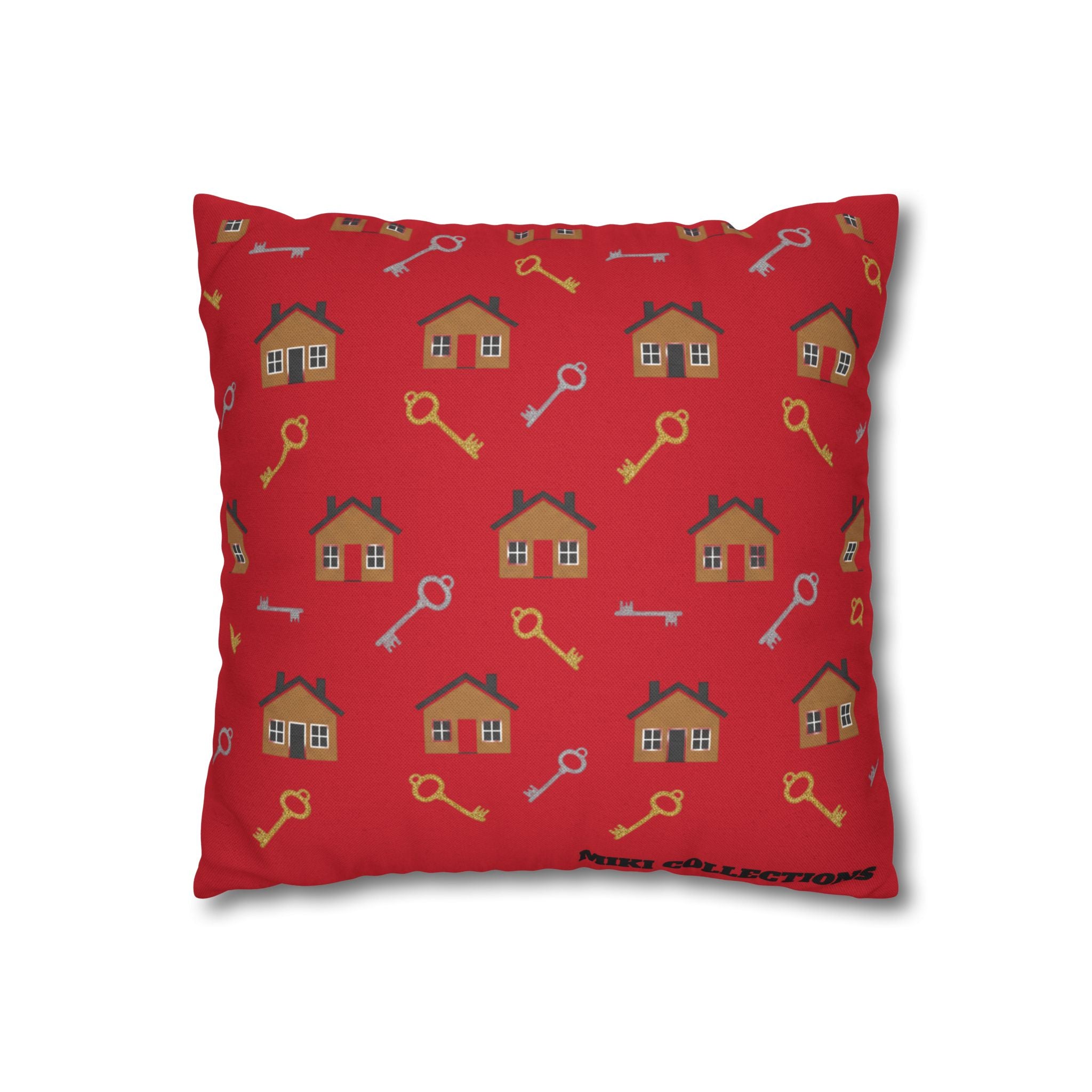 Real Estate Coffee Pillowcase — "Coffee. Contracts. Closings." for Throw Pillow