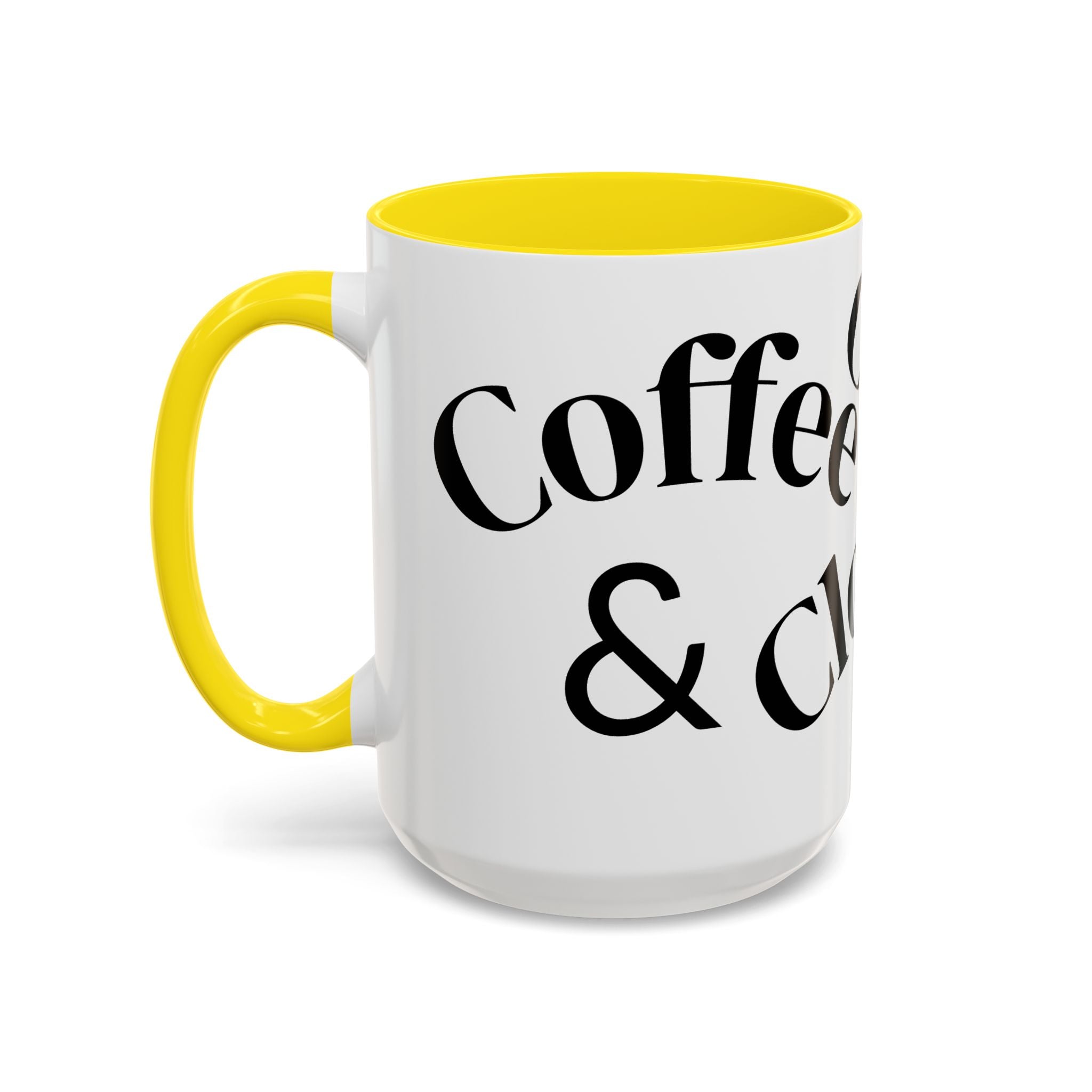 "Coffee.Contracts.Closings" Accent Inspirational Coffee Mug