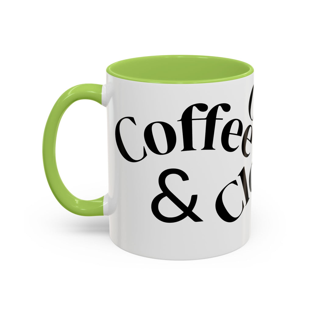 "Coffee.Contracts.Closings" Accent Inspirational Coffee Mug