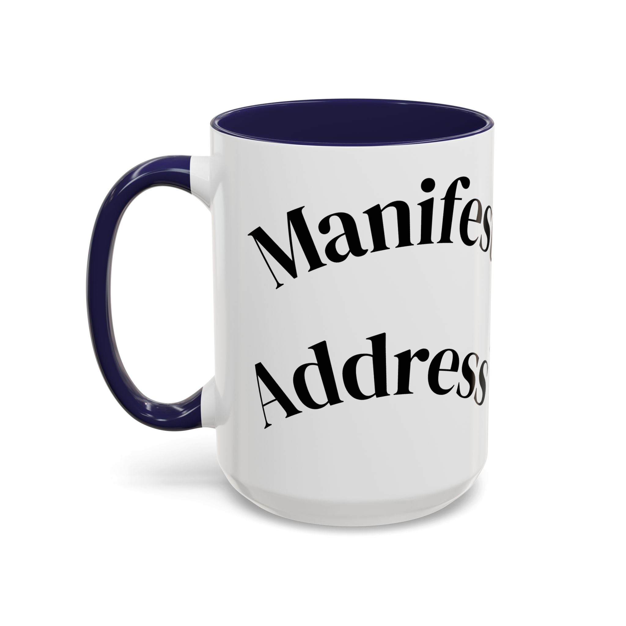 Accent Coffee Mug — 'Keys to Manifest' Black-Accent Inspirational Coffee Mug