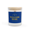"Welcome Home" Frosted Glass Candle, 11oz