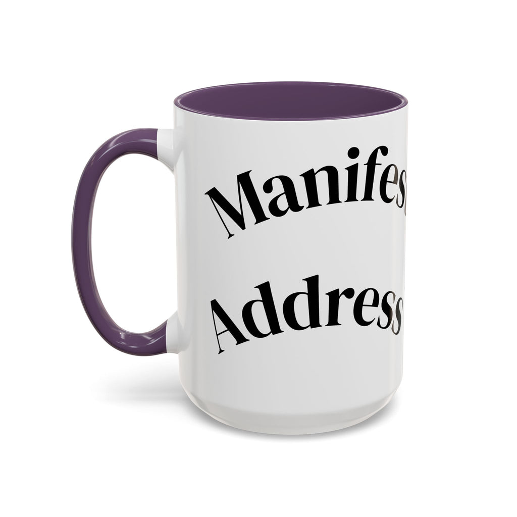 Accent Coffee Mug — 'Keys to Manifest' Black-Accent Inspirational Coffee Mug