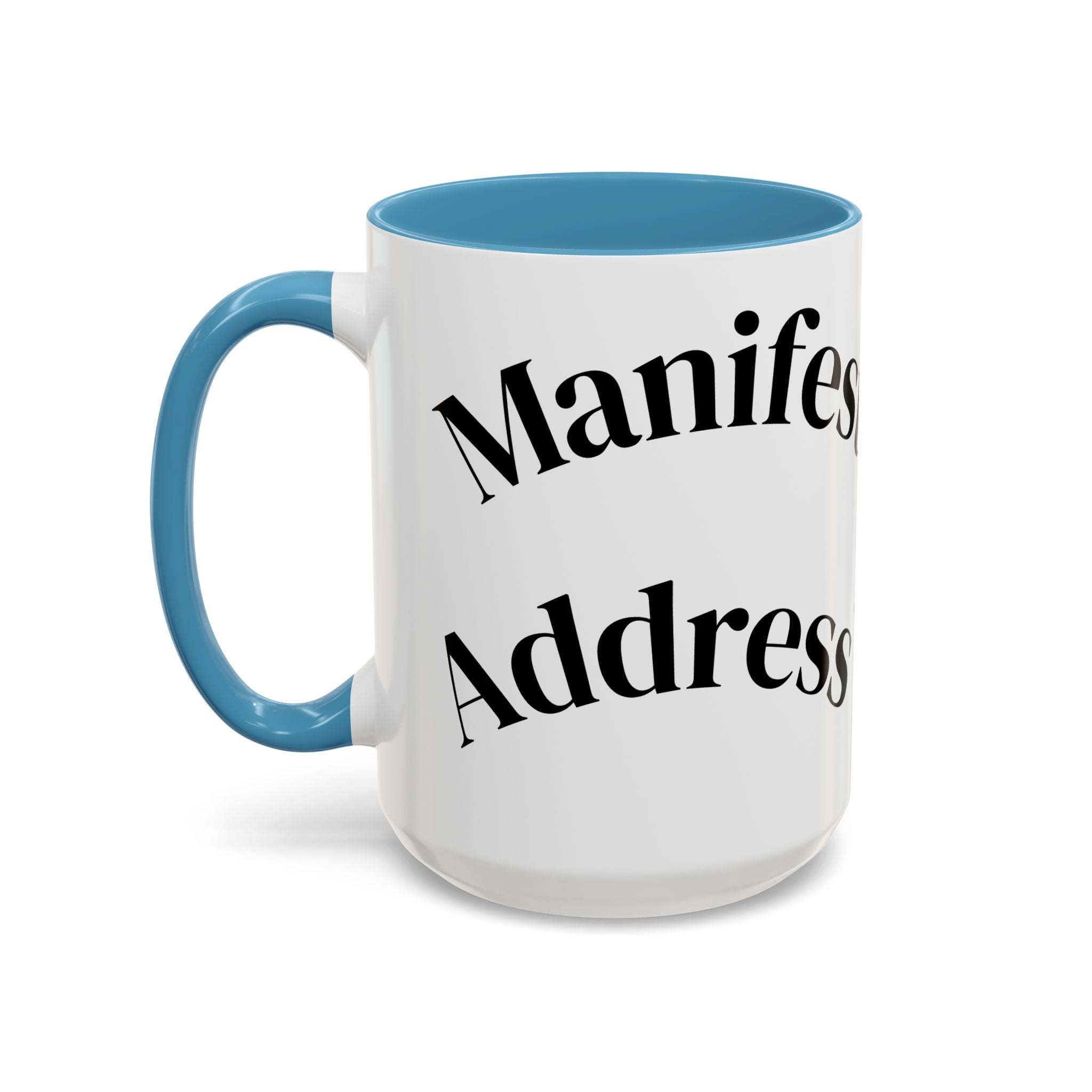 Accent Coffee Mug — 'Keys to Manifest' Black-Accent Inspirational Coffee Mug